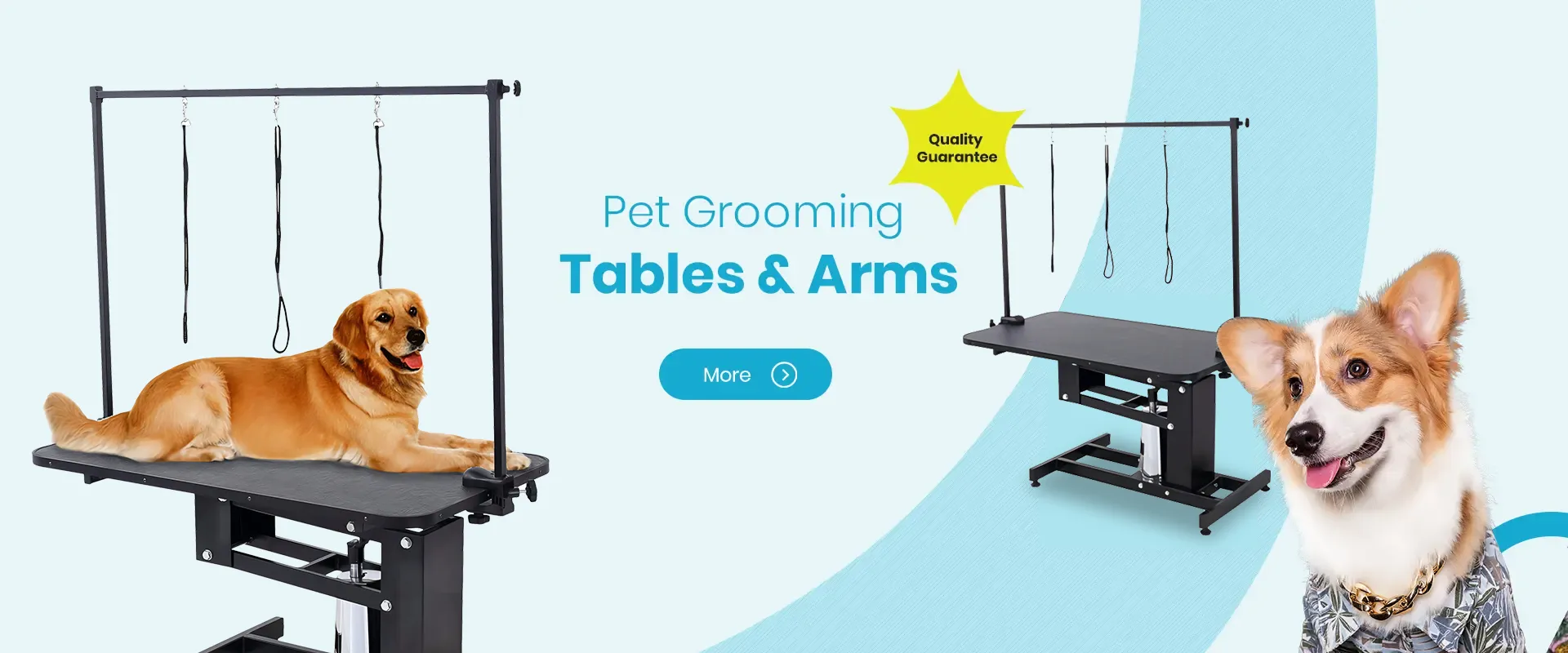Fournisseur et fabricant de tables de toilettage pour animaux de compagnie